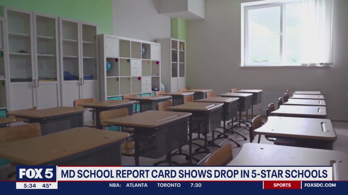 Maryland Department of Education's new 'Report Card' shows fewer five-star schools in the state